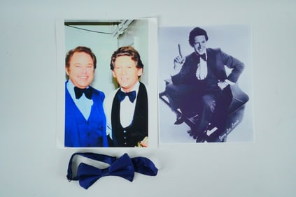 Jerry Lee Lewis Stage Worn Blue Bow Tie W/Photos and COA