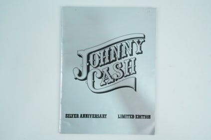 Johnny Cash Signed Silver Anniversary Program