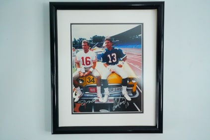 Joe Montana and Dan Marino Dual-Signed Photo W/COA