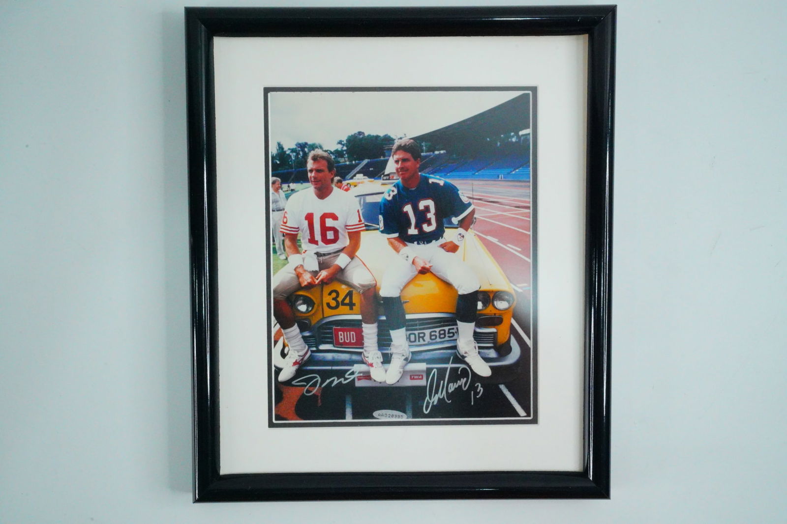 Joe Montana and Dan Marino Dual-Signed Photo W/COA (1 of 4)