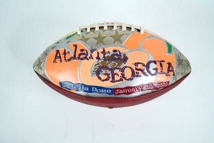 Steve McNair, Eddie George, Jevon Kearse Signed Football