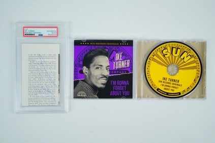 Ike Turner Signed PSA/DNA Certified Cut Signature