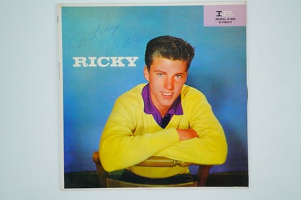 Ricky Nelson Autographed "Ricky" Vinyl Album W/COA