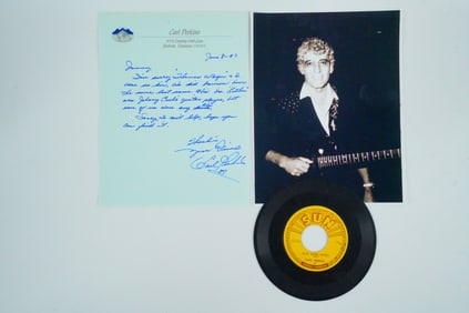 Carl Perkins Signed Handwritten Letter