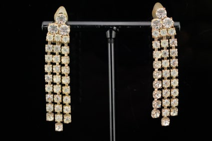 Marilyn Monroe Personally Owned Rhinestone Ear Clips