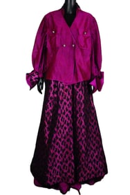 Arlene Dahl's 3-Piece Barbara Matera Purple Ensemble