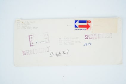 Elvis and Vernon Presley 1974 Letter RE: Silver