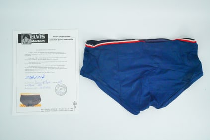 Elvis Presley Personally Owned Navy Blue Briefs W/COA