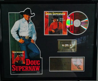 Doug Supernaw RIAA Gold Award Presented to WMUS Radio