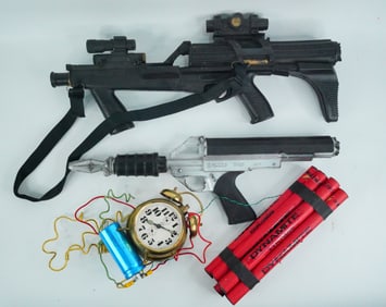 Mixed Lot of Prop Weapons and Explosive Devices