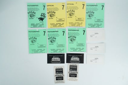 The Waterboy, Lot of (7) Production Used Field Passes
