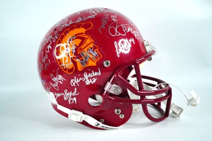 USC Trojans Early 2000s Team Signed Full-Size Football Helmet