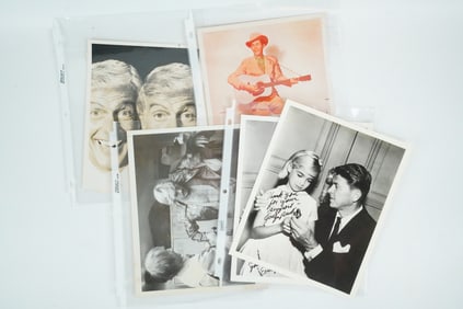 Mixed Lot of 4 Vintage Entertainment Publicity Photos