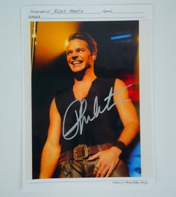 Ricky Martin Autographed 8"x10" Photograph W/COA