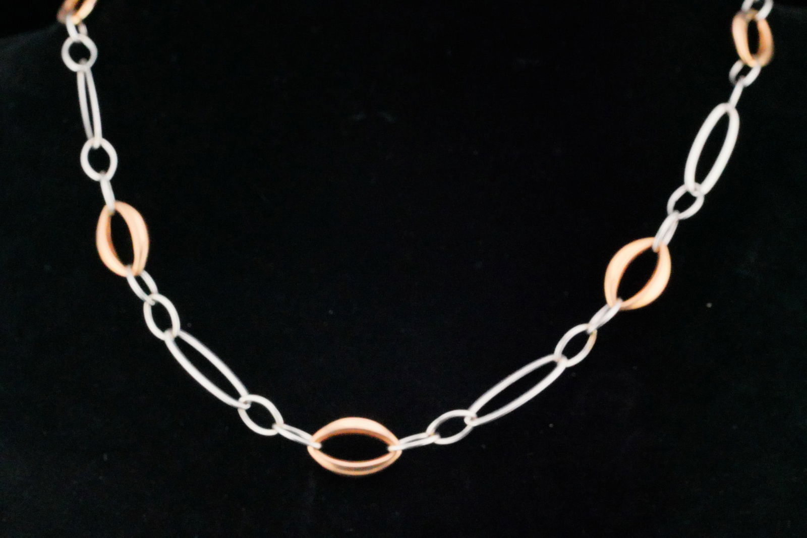 Italian 14K White and Rose Gold 32" Necklace (1 of 5)