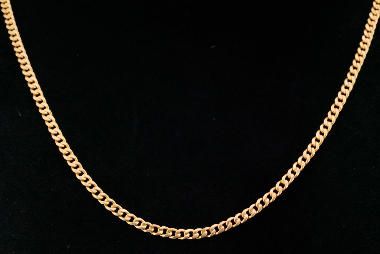 Solid 18K Yellow Gold 3mm Wide 25" Curb Chain (1 of 6)
