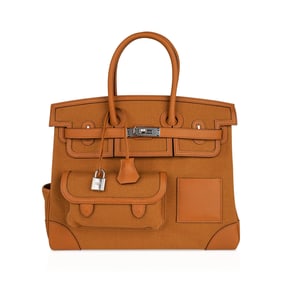 Hermes Birkin 35 Limited Edition Cargo Sesame Goeland Leather