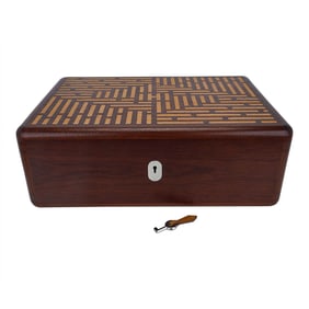 Hermes Coffret Sycamore Wood Lizard Cigar Humidor