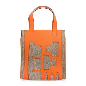 Hermes Petit H Skeleton Tote Feu Pascale Mussard Bag