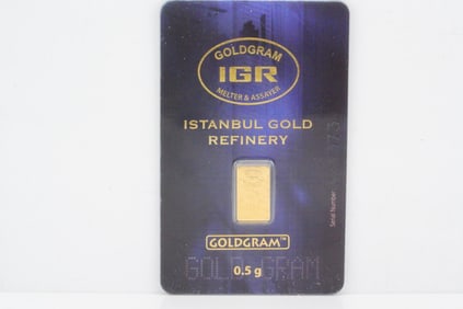 IGR Goldgram 0.5 Gram 999.9 Fine Gold Bar
