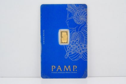 Pamp Suisse 1 Gram 999.9 Fine Gold Fortuna Bar