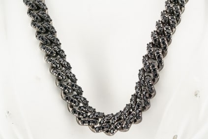 Sterling Silver 12mm Wide 30" Cuban Link Necklace