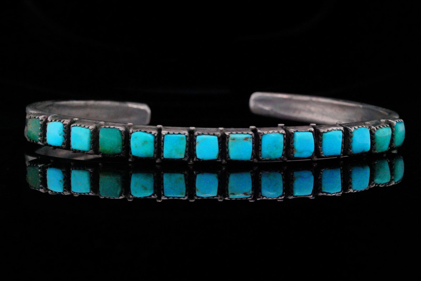 Native American Turquoise and Sterling Silver Cuff (1 of 7)