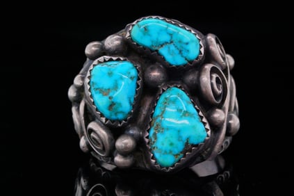 Native American Turquoise and Sterling Silver Ring