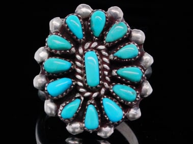 Native American Turquoise and Sterling Silver Ring