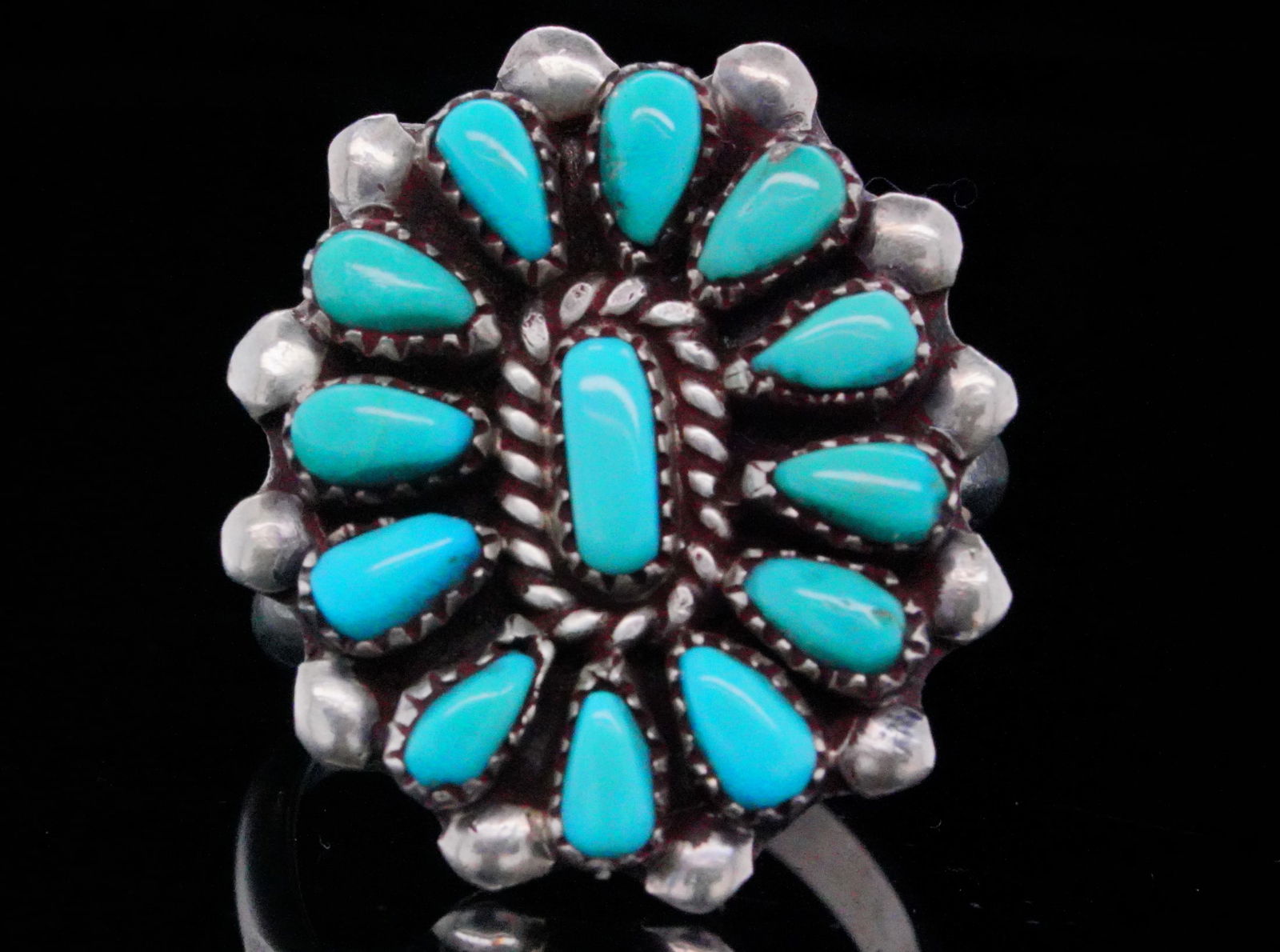 Native American Turquoise and Sterling Silver Ring (1 of 7)
