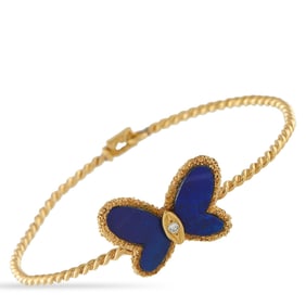 Van Cleef & Arpels 18K, Diamond and Lapis Bracelet