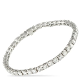 9.80ctw Diamond and 14K White Gold Tennis Bracelet