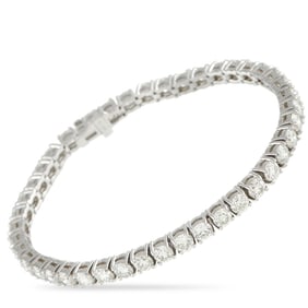 10.50ctw Diamond and 14K White Gold Tennis Bracelet