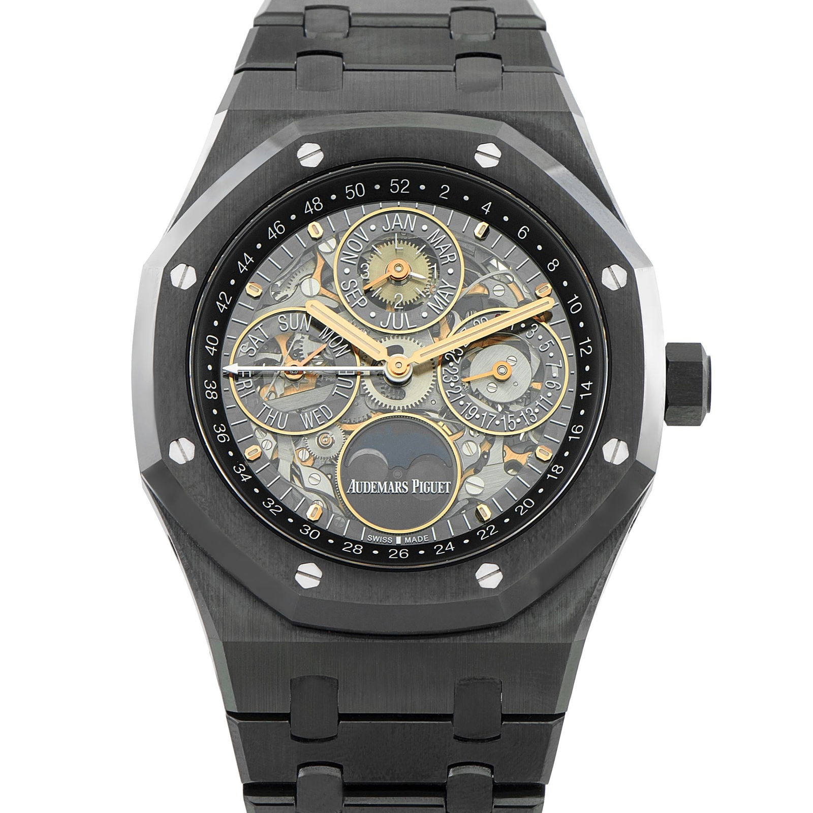 Audemars Piguet Royal Oak Perpetual Calendar Openworked Watch (1 of 4)