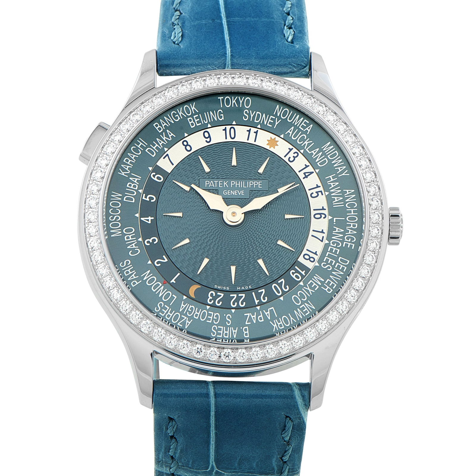 Patek Philippe World Time 36mm 18K and Diamond Watch (1 of 5)