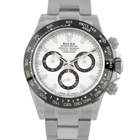 Rolex Daytona 40mm White Dial Steel Watch