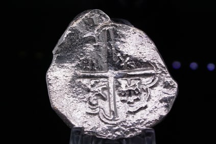 1622 Sao Jose Shipwreck 8 Reales Silver Cob W/COA