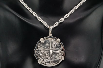 Atocha Shipwreck Genuine Silver Re-Creation Pendant