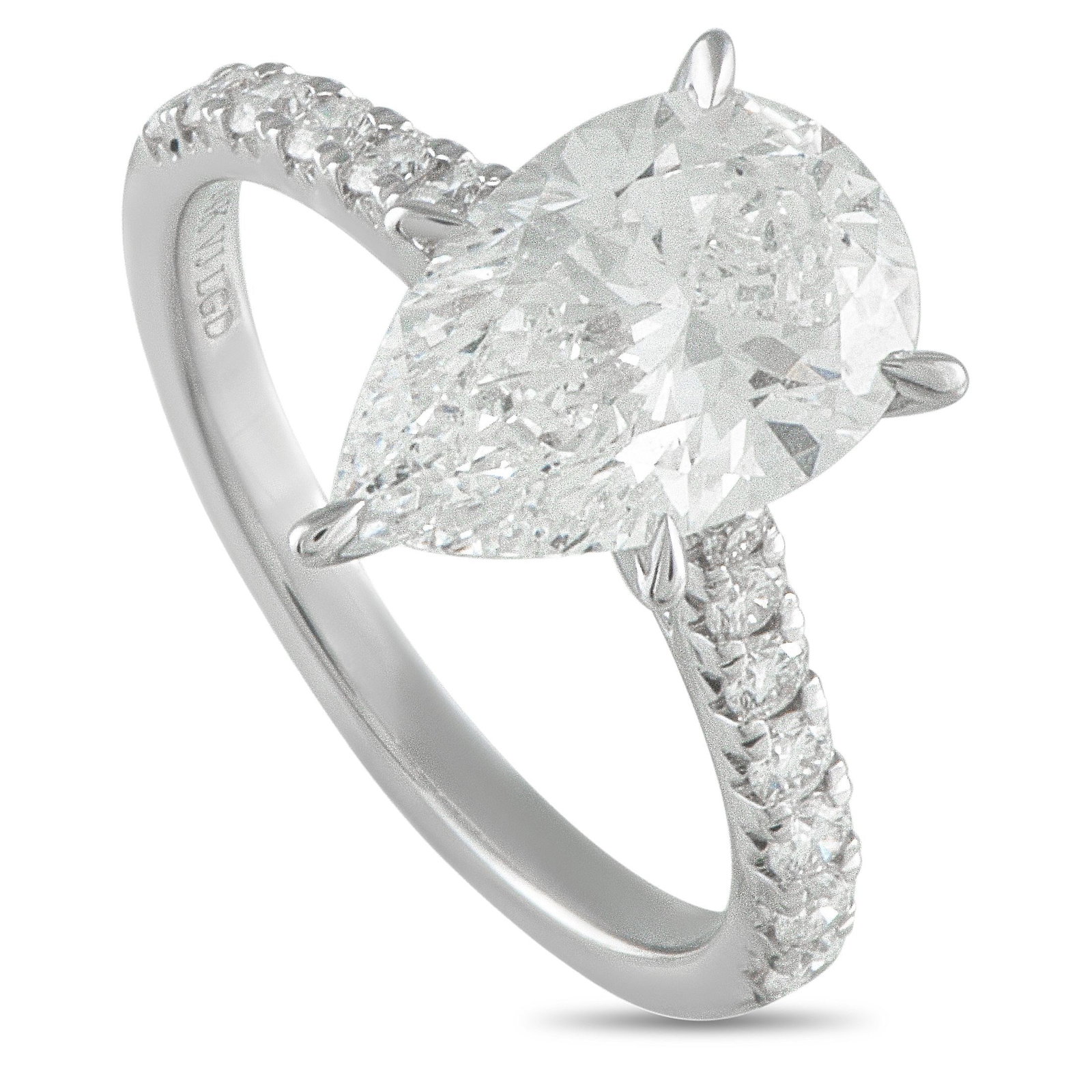 3.36ctw VS2/F Lab Grown Diamond 14K White Gold Ring (1 of 5)