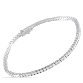 2.65ctw Diamond and 18K White Gold Tennis Bracelet