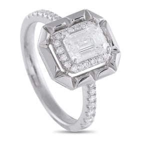 1.27ctw VS2-SI1/G-H Diamond and 18K White Gold Ring