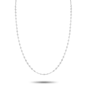 1.65ctw Diamond and 18K White Gold 21" Necklace