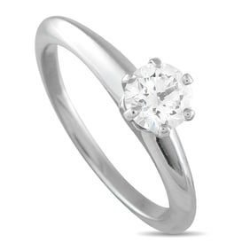 Tiffany & Co. 0.61ct VS Diamond and Platinum Ring