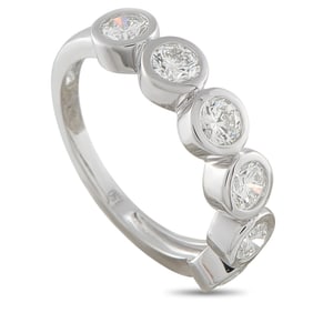 1.35ctw VS2-SI1/G-H Diamond and 18K White Gold Ring