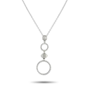 Nanis 0.65ctw Diamond and 18K White Gold Necklace