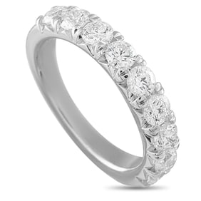 1.50ctw Diamond and 18K White Gold Half-Eternity Band