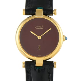 Cartier Must de Cartier Vendome Burgundy Dial Watch
