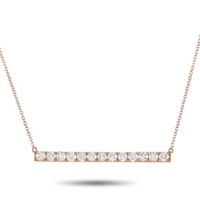 1.00ctw SI1-SI2/G-H Diamond and 18K 18" Necklace