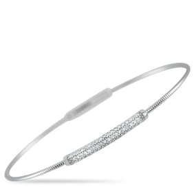 14K White Gold and 0.35ctw Diamond Bracelet