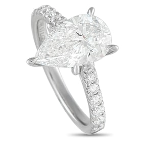 2.85ctw VVS2-VS1/E-F Lab Grown Diamond and 14K Ring
